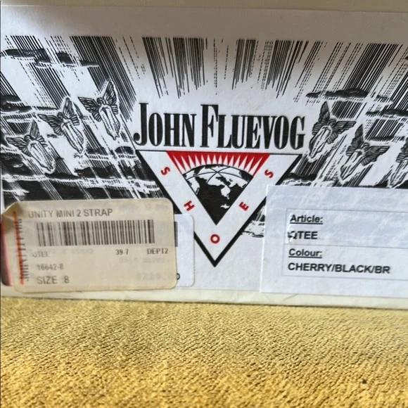 John Fluevog QTee Black and Cherry Buckle heels size 8 ( typical size 8.5) - Picture 2 of 14